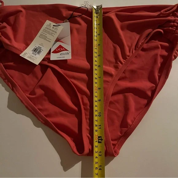 CALIA Women's Adjustable MidRise Ruched Side Swim Bottom XL Guava Pink
WSA23402 - Picture 10 of 10